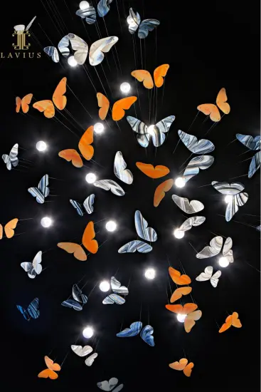 Unique entrance modern style hotel pendant light