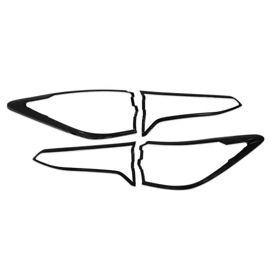 Carbon Fiber Tail Light Cover for Toyota Fortuner 2021 Rear Light Accessory