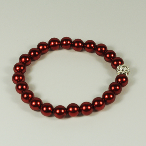 Antusias Gelang Red Pearl