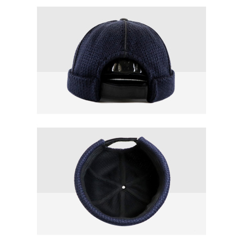 Sombrero de lana de punto sombrero de piel de melón sombrero de propietario