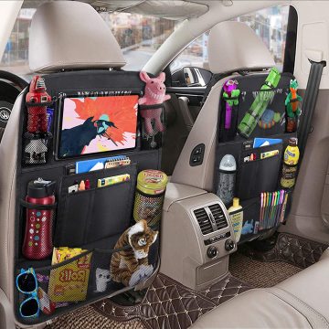 Organizzatore di sedili per auto universali con porta tablet e tasca di stoccaggio