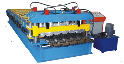 Glazed bamboo type metal tile manufacturing equipment