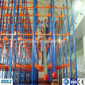 Metal heavy duty shuttle warehosue storage rack