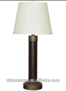 hotel lobby reception Table Lamp Antique Brass