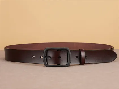 Elegant Business Cowhide Pin Buckle Men's Belt