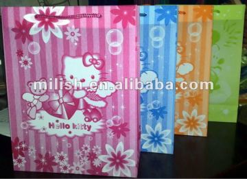 Wholesale reusable plastic cartoon shopping bag