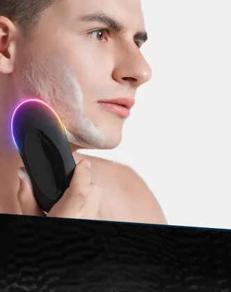 Inductive charging facial cleansing brush for men