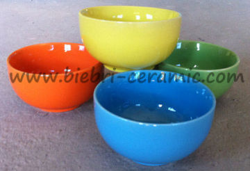 5, 6, 7, 8, 9, 10 inch ceramic color glazed customized soup bowls