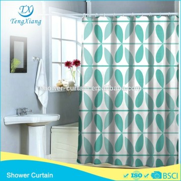 Raindrop Design Fabric Shower Curtain 100%Polyester