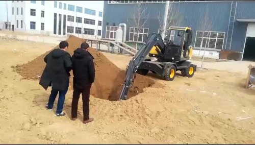 High Quality Farming 15Ton Wheel Excavators with Backhoe