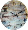Relógio de parede de madeira da fazenda vintage