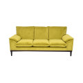 Factory direct sale modern 3 seater comfortable fabric yellow contemporary living room sofas