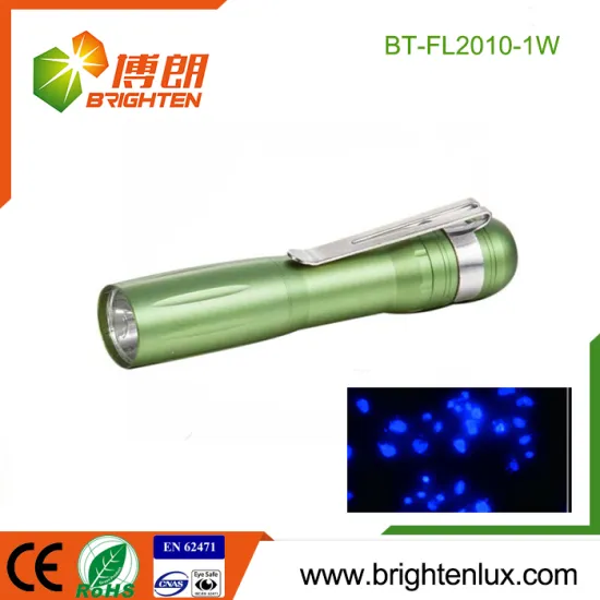 Factory Bulk Sale OEM Pocket 1*AA battery Used 385nm Pet Urine Detection 1watt UV led Flashlight mini