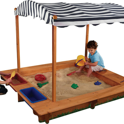 Outdoor sandboxes with covers Wooden foldable Sandbox