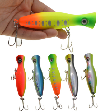 Wholesale 12cm 42g Stock Topwater Popper Bait for Sea Fishing