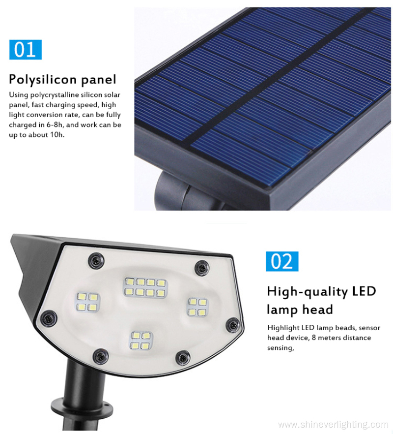 Waterproof Landscaping Lights Solar Spotlight