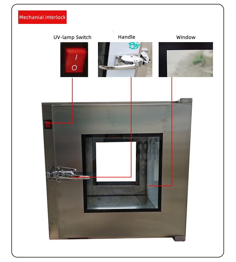 mechanical interlock cleanroom pass box