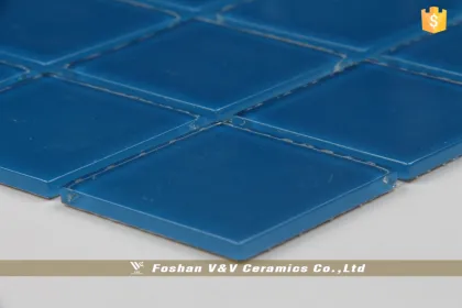 Foshan Swimming Pool Mosaic, Blue Glass Mosaic