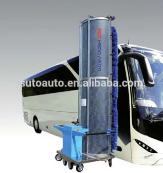 Single brush vehicle wash