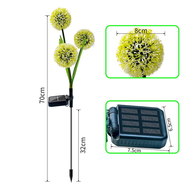 Solar Dandelion Flower Light