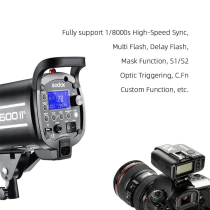 Godox Quicker600IIM 600W Studio Strobe Flash Light for High Speed Shooting