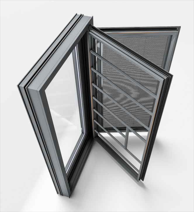 Xmgr108 Aluminum Thermal Barrier Casement Window