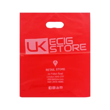 Biodegradable Red Color Plastic Shopping Bag