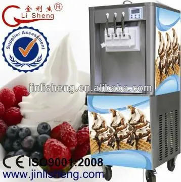 BQ332 Ice Cream Cone Machine With 2+1 mix flavor, 30~35L/H
