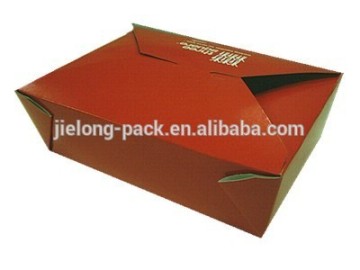 Disposable paper take away pasta box with PE lamination