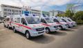 Mavi ve beyaz izleme ambulansı