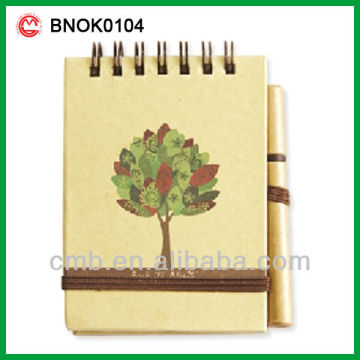RECYCLED MINI NOTEBOOK WITH PEN