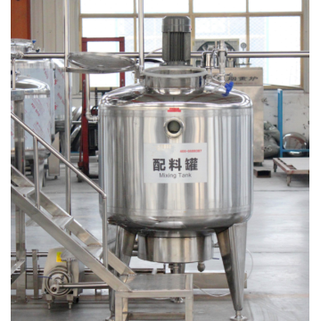 Stainless steel heater batching mixing container
