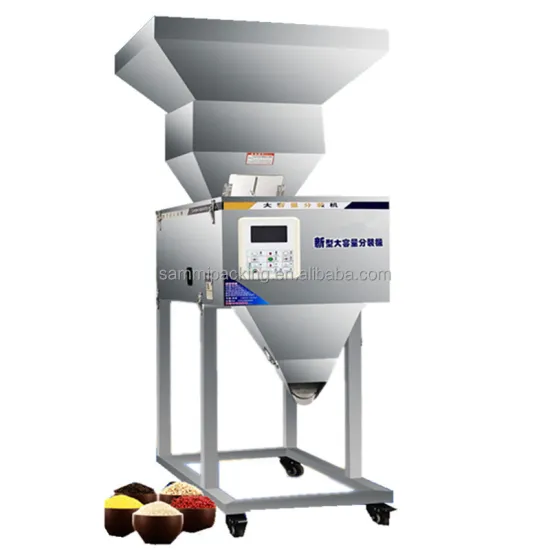 Semi-Automatic Spice Powder Weighing and Filling Machine with Big Hopper (100-3000g)