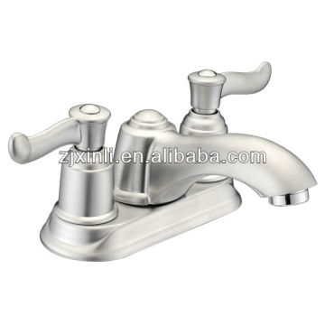 High Quality Dual Handle Brass Basin Faucet, Polish and Nickel Brushed