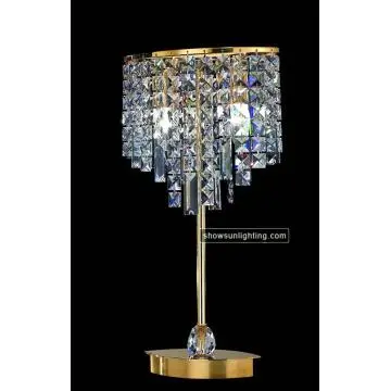 2 Lights Modern Crystal Table Lamp