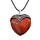 Red Jasper Antique Silver Alloy Heart Pendant for DIY Making Jewelry