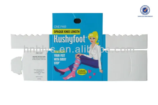 Custom Silk Sock Packaging Paper card