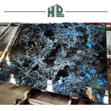 Natural Luxury Blue Emerald Labradorite Marble Tiles and Slabs for Villa
