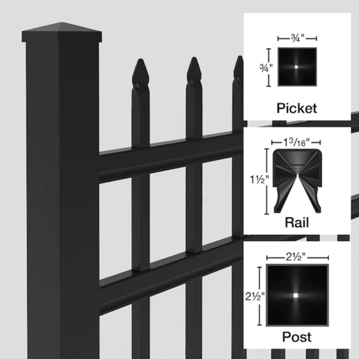 Alumium fence