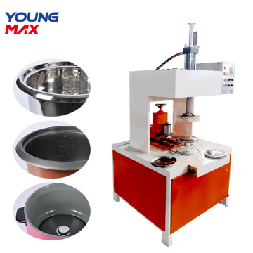 Electric horizontal automatic curling and flanging machine