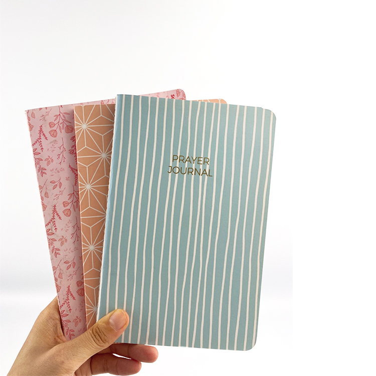 Hardcover custom notebook planner printing linen pregnancy