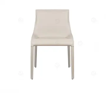 Italian minimalist white saddle leather Seattle chairs