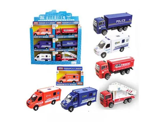 DIE CAST PULL BACK AMBULANCE