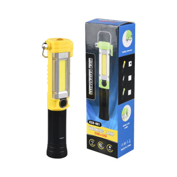 3*AA แบตเตอรี่ที่ใช้งาน COB LED ทำงานพร้อมค้อนความปลอดภัย