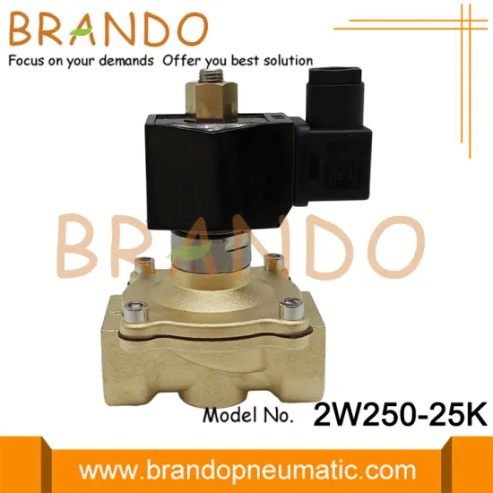 2W250-25 1'' Inch 2 Way Normally Open Brass Electric Solenoid Valve