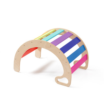 Children's Wooden Jungle Gym: Baby Sensory Training Indoor Slide Toy