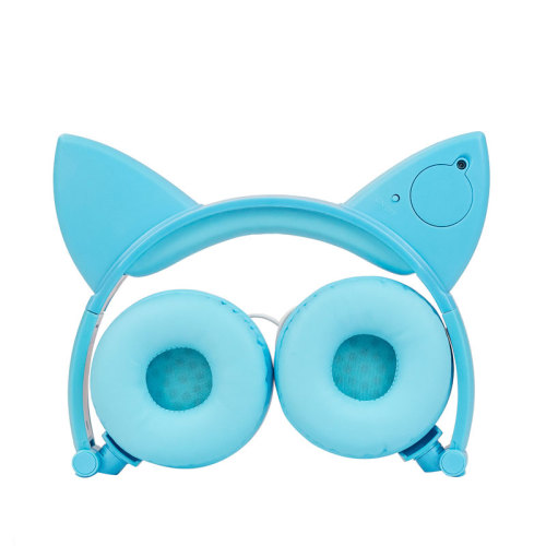 funny cartoon cat ear headband kids headphones