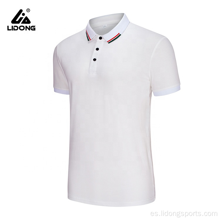 Camiseta de manga corta de cuello de polo de hombre nuevo