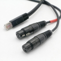 مخصص XLR 3Pin ذكر إلى RJ45 DMX512 كابل