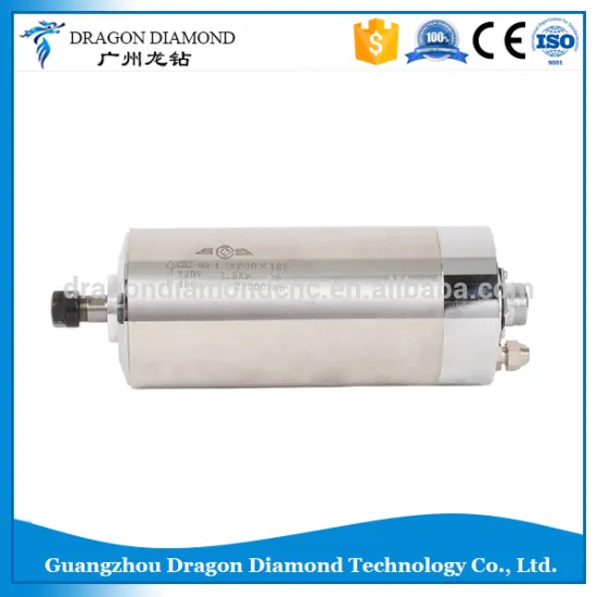 High Speed Water Cooled 1.5KW Spindle Motor For CNC Router/CNC Milling Sindle